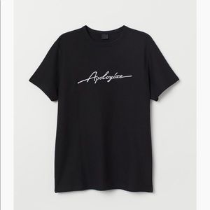 H&M Black Apologize Shirt